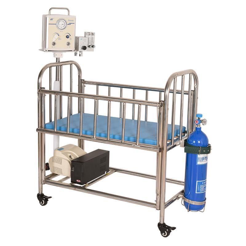 Hospital Baby Cot Medical Equipment Baby Transport with Caster