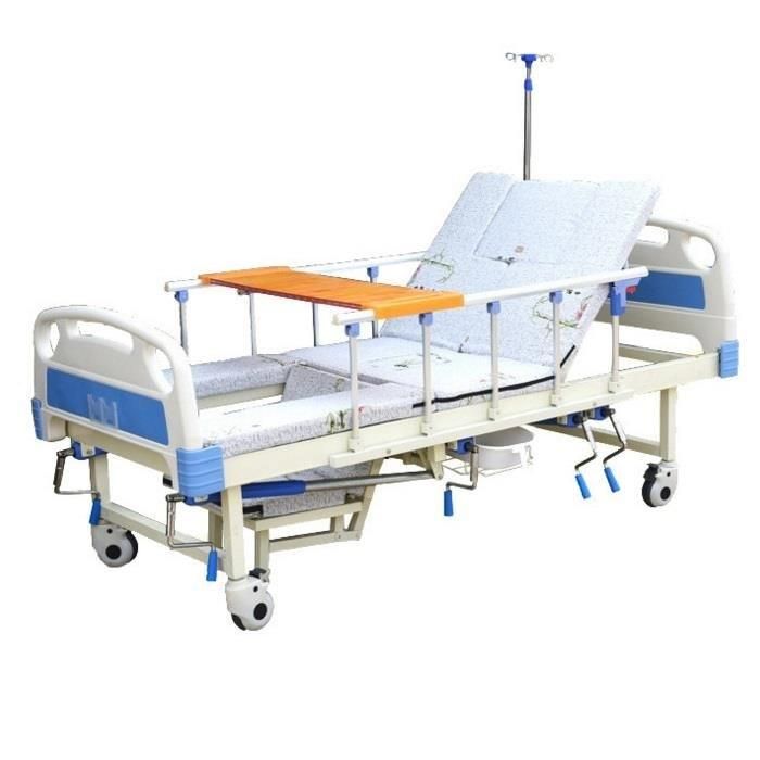 China Manufacturer Medical Furniture Adjustable Manual Hospital Bed Bme001-01