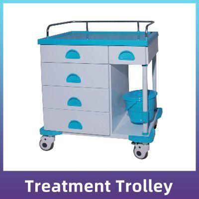 Medical Equipment Cart Clinical Hospital IV Treatment Trolley