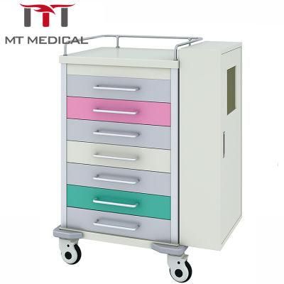 Nuse Station High Quality Mobile Emergency Trolley for Medicine