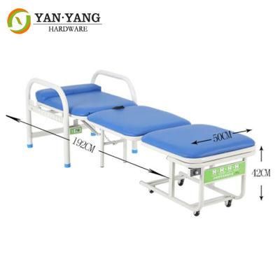 Furniture Hardware Multi-Purpose Foldable Manual Medical Accompany Bed