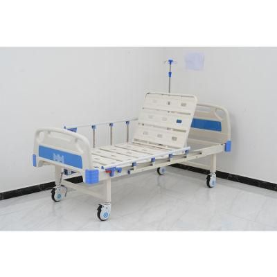 Factory Medical Equipment One Function Hospital Bed Hospital Use with Mattress, IV Pole Use in Korea