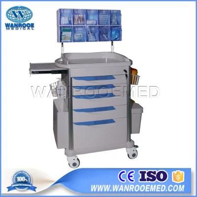 76 Series Hospital Equipment ABS Medicine Medical Emergency Mobile Cart Trolley