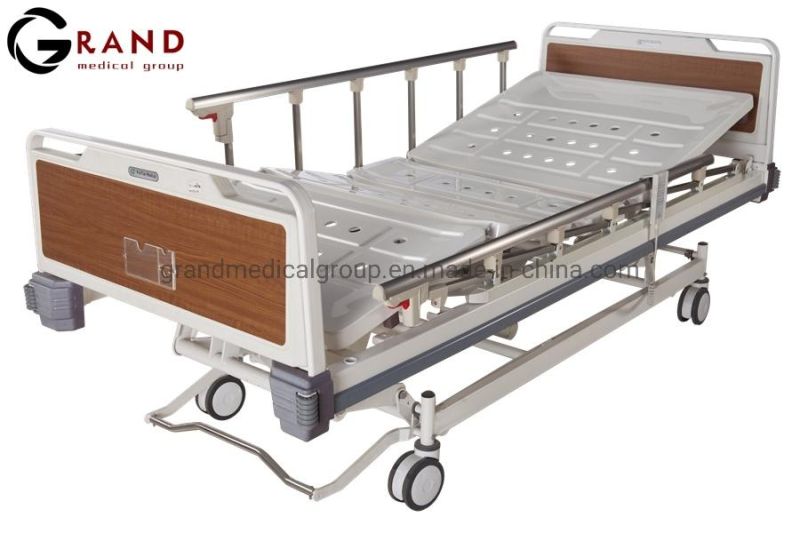 Hospital Patient Bed Medical Bed Hospital Furniture Medical Manual Double Shake ICU Nursing Patient Bed