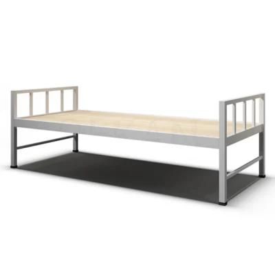 Everpretty Factory Price Modern Hospital Furniture Metal Wood Frame Single Bed in Rest Area