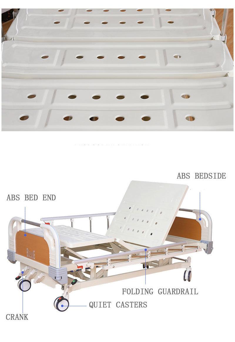 Three Shake Nursing Bed Hospital Household Bed-Riding Back-Lifting Patient Elderly Medical Hospital Bed Factory Wholesale