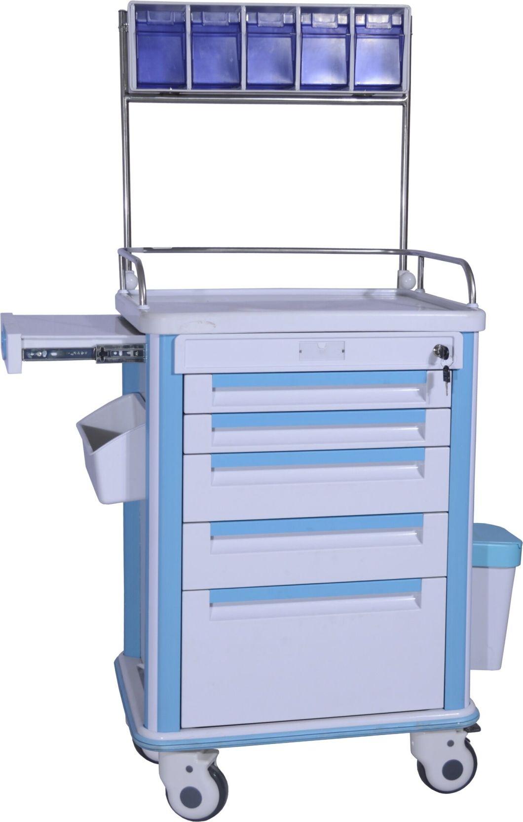 Multi-Function Hospital Emergency Medical Trolley Surgery Room Crash Cart