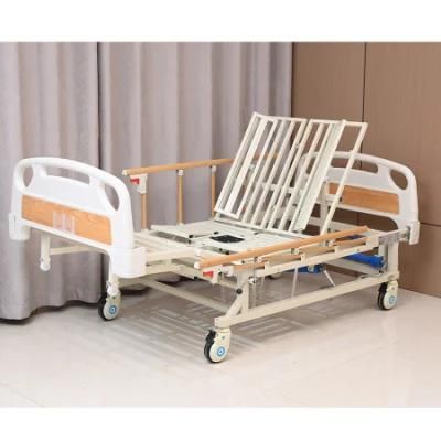 Cheaper Manual Type Multifunctional Home Care Nursing Hospital Bed with Toilet T