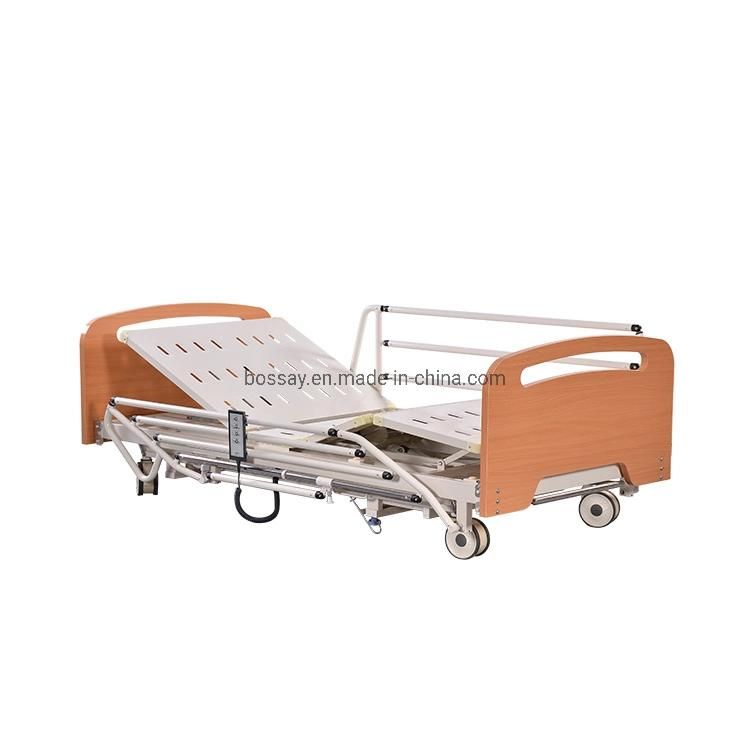 Hospital Medical Three Functions Homecare Electric Bed Wooden Bed