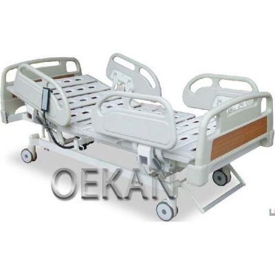 Hospital ABS Movable Emergency Patient Ward Bed Medical Electric Adjustable Nursing Bed