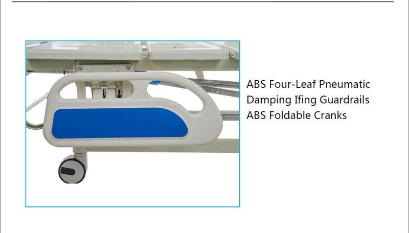 CE Approved Paralyze Anti-Drop Two Crank Hospital Bed Bc05