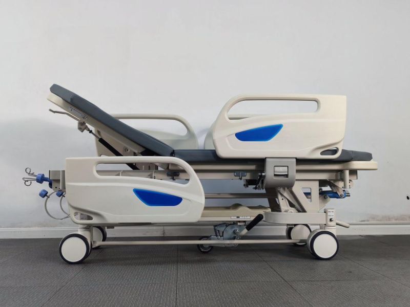 Rh-Fa800d 4-Guardrail Transfer Patient Trolley Hospital Equipment