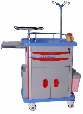 Multifunctional Crash Cart Hospital ABS Emergency Trolley - Rh-C190