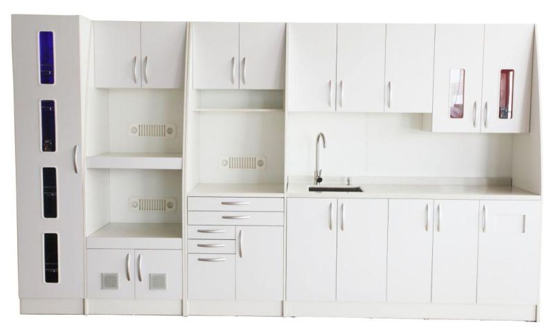 MDF Board Mobile Dental Clinic Laboratory Furniture Office Lab Sterilization Cabinet for Sale