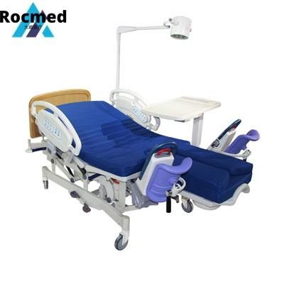 Puerpera Women Obstetric Surgeries Stainless Steel Manual Examination Delivery Gynecological Table for Operation Room