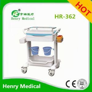 ABS Patient Instrument Trolley with Trash/ABS Medical Trolley (HR-362)