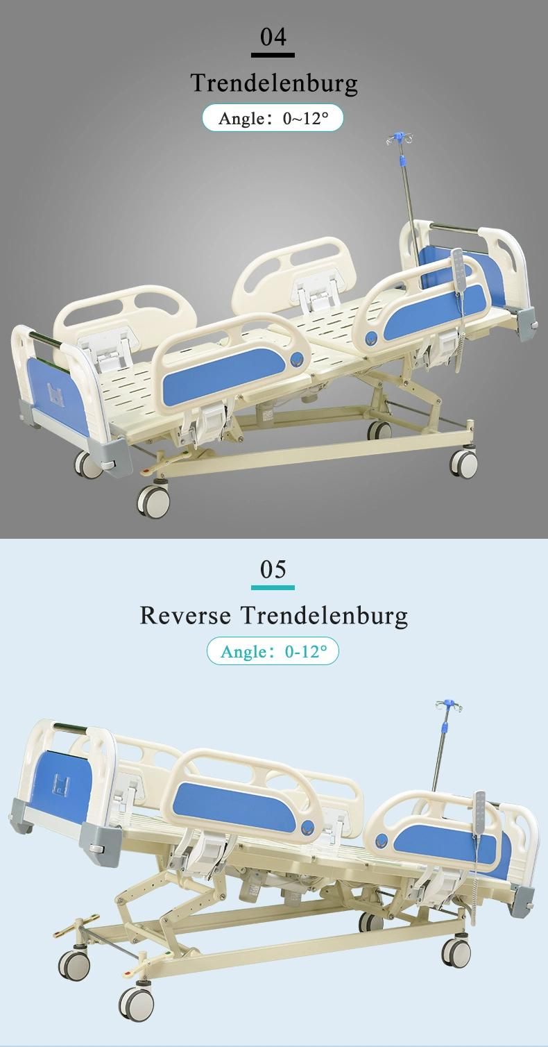 ICU Electric Hospital Bed Five Funcion Medical Bed