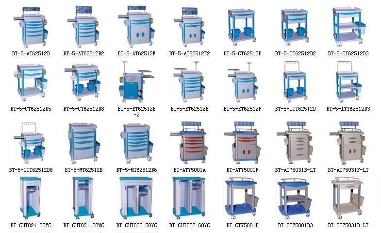 Hospital Medical Treatment Nursing Trolley ABS Medication Trolley/Cart