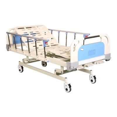 Mechanical 3 Cranks Manual Hospital Bed for Patient and Hospital