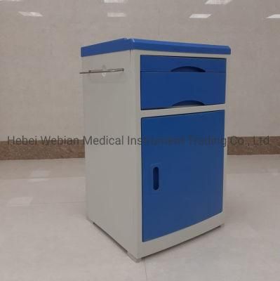 Hot Sale Medical Hospital Furniture ABS Bedside Locker with Wheels