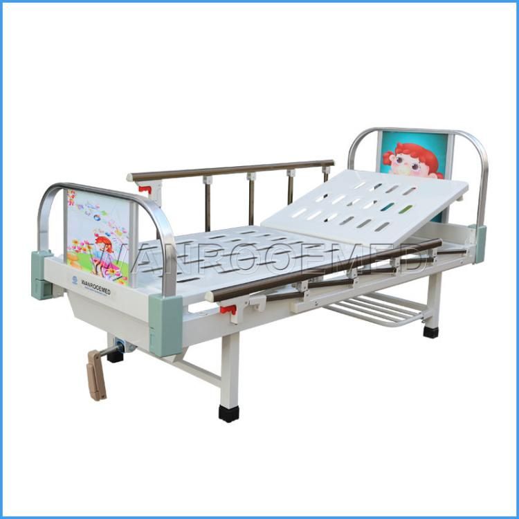 Bam100c Hospital Furniture Height Adjustable Manual Bedroom Baby Nursing Children Bed