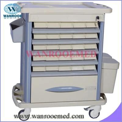 High Quality ABS Hospital Medication Trolley