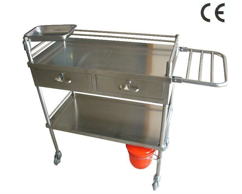 2018 Medical Stainless Steel Diaper Trolley (THR-MT023)