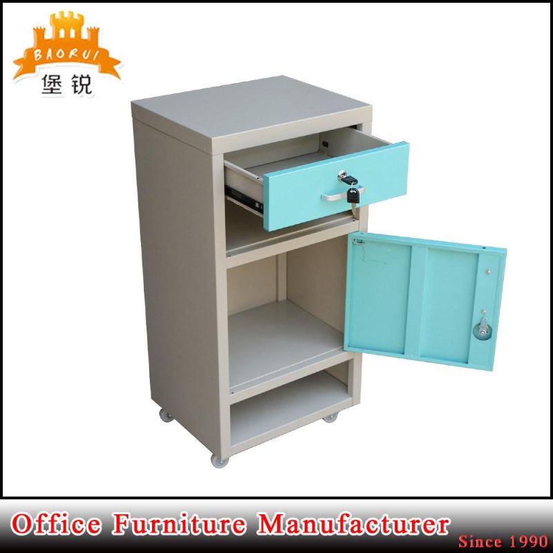 EAS-109 Hospital Furniture Medical Bedside Table Steel Bedside Cabinet