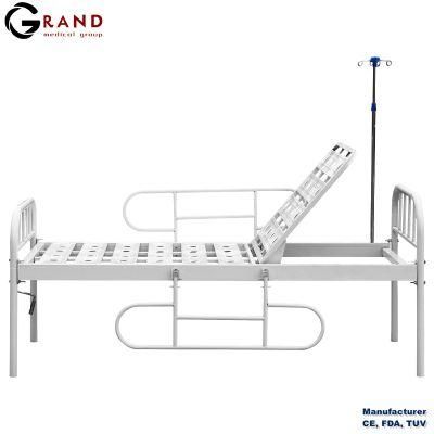 Cheap Simple Single Manual Bed for Metal Headboard Mesh Clinic Hospital for Hospital Equipment