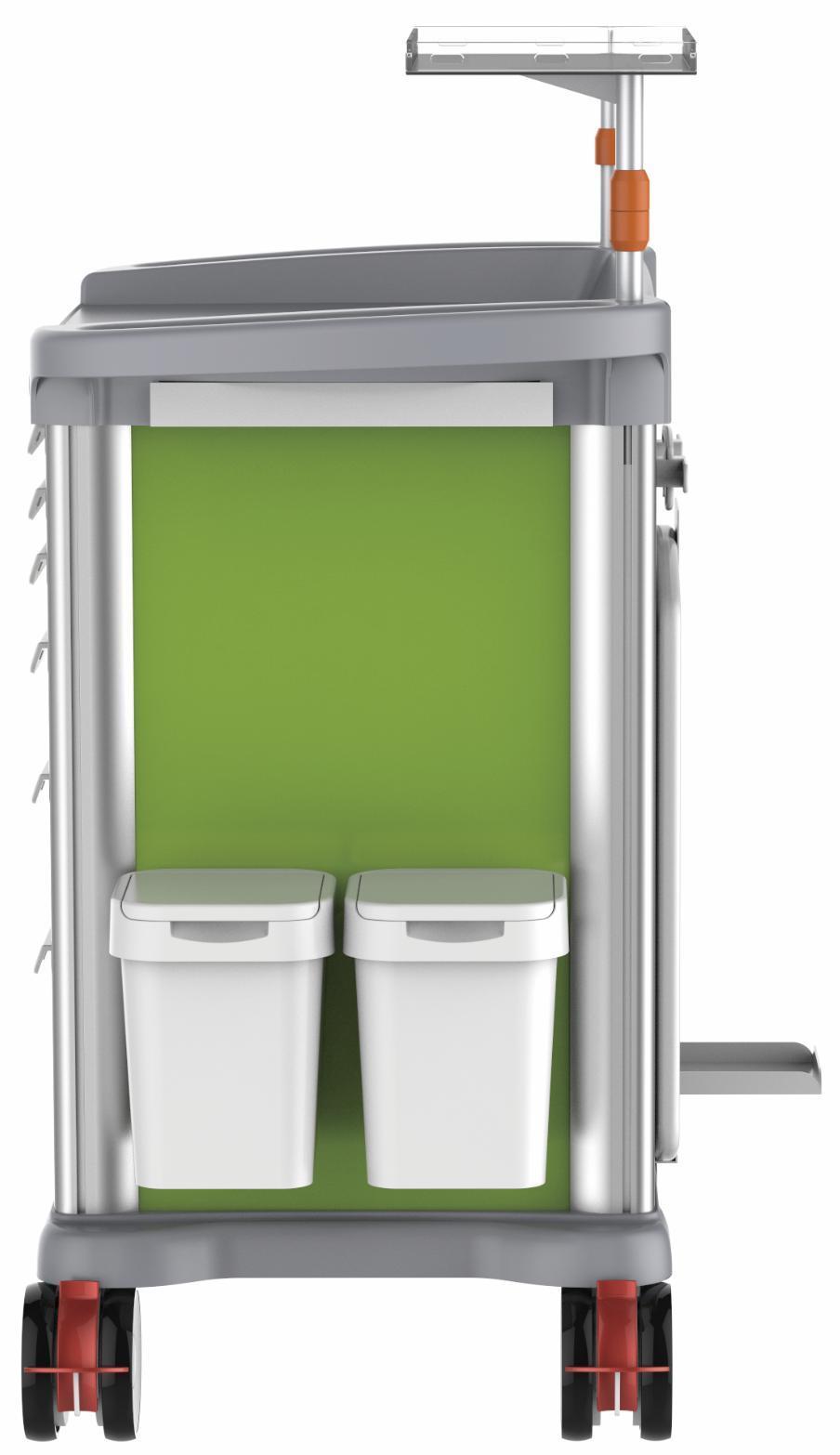 High Quality ABS Hot Sale Medical Emergency Trolley