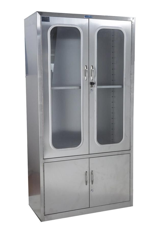 Hospital Equipments Utility Medical Cabinet with Lock Drawer Stainless Steel Instrument Cabinet for Hospital Use