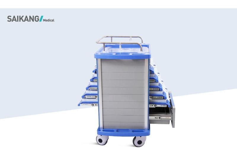 Skr054-Mt850 ABS Hospital Nursing Instrument Medication Trolley for Sale