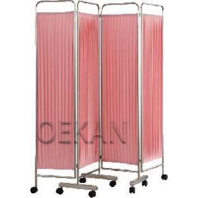 Hospital Mobile 4 Folding Ward Bed Side Screen