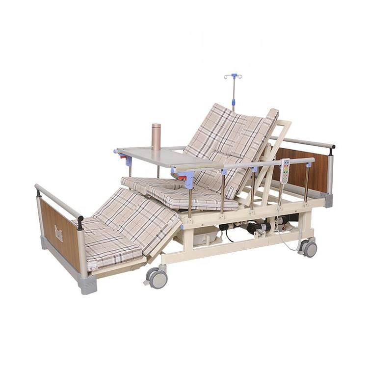 Factory Price Wholesale Medical 8 Function Homecare Disabled Manual Nursing Medical Hospital Chair Bed