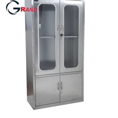 Hospital Equipments Utility Medical Cabinet with Lock Drawer Stainless Steel Instrument Cabinet for Hospital Use