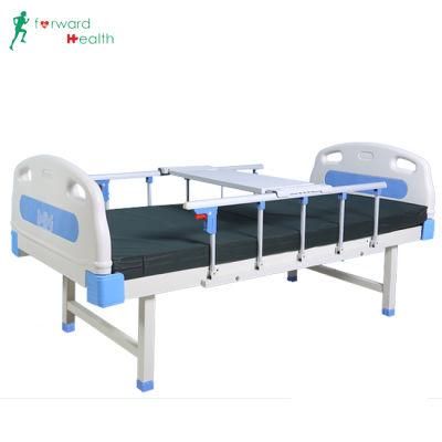 Economic Non-Function Plain Hospital Bed with ABS Headboard