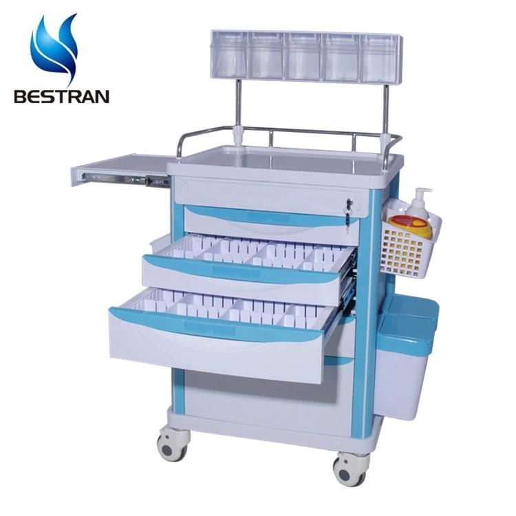 Bt-Ay005 Hospital Cart Medical Trolley with Drawers Hospital Anesthesia Trolleys Medical Trolley Cart Price