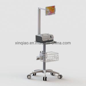 Nbridge Brand Hospital Furniture Nursing Patient Adjustable Mobile Motitor Trolley Cart