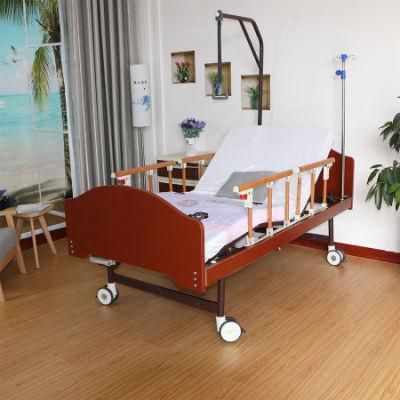 Linkage Type Health Care Bed with Drawbar