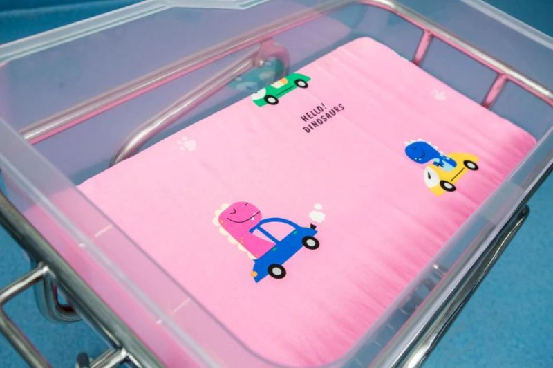 Child Bed Hospital Bed Baby Cot Medical Device Pediatric Baby Bed Adjustable Manual Hospital Crib for Newborn
