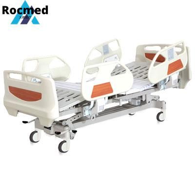 Hospital Furniture Electric Adjustable Five Functions Medical Bed