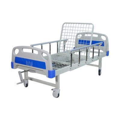 One Crank Medical Hospital Semi-Folwer Bed with Net Frame