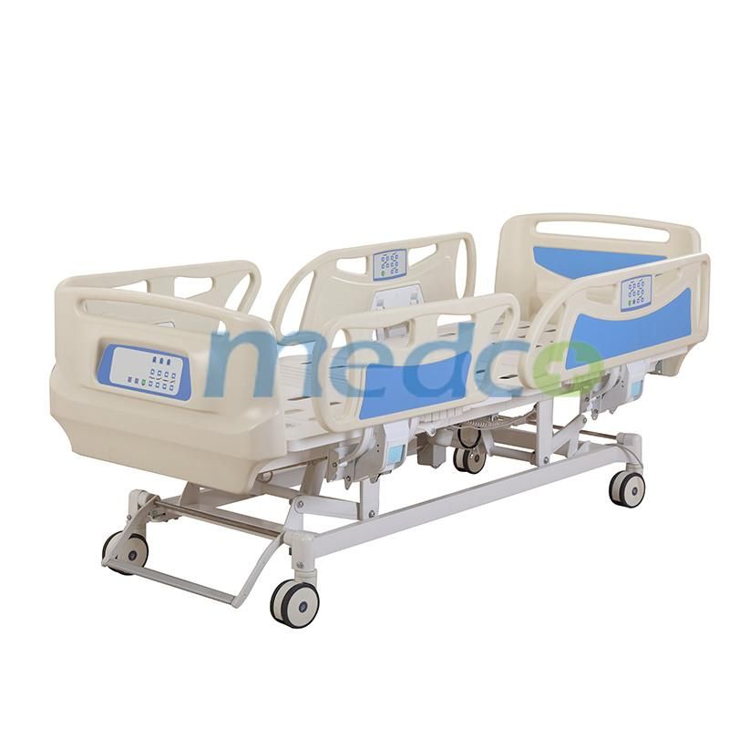 Hospital Furniture, Five Functions ICU Adjustable Electric Nursing Hospital Bed with Ce& ISO