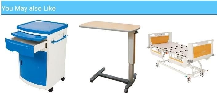 Hospital Furniture Night Stand ABS Plastic Bedside Locker Table Cabinet