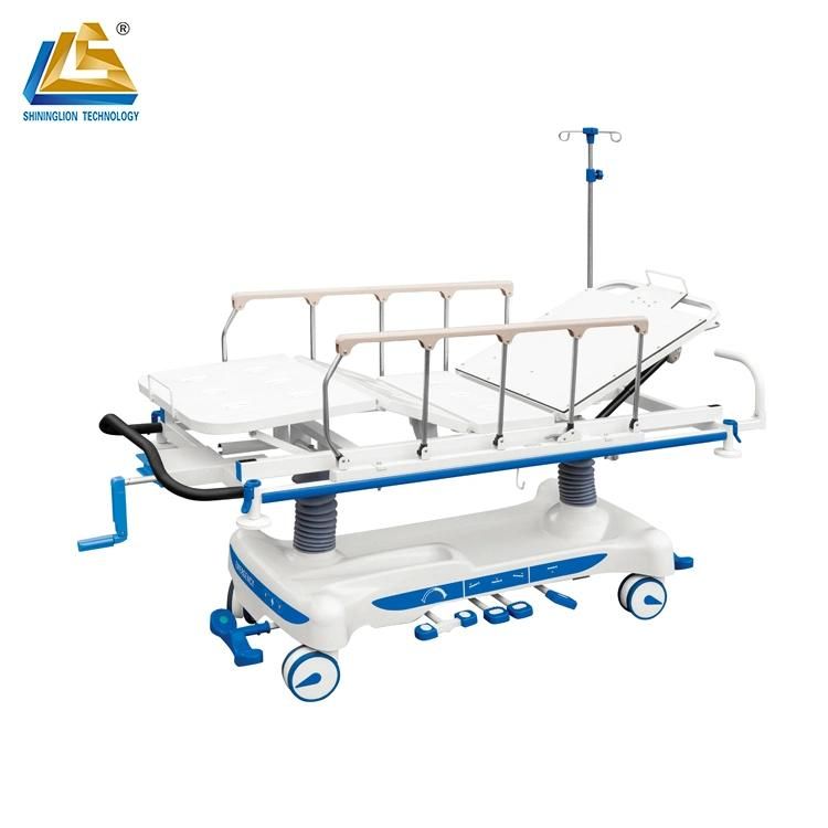 Deluxe X-ray Radiolucent Hydraulic Patient Transport Cart