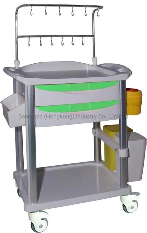 ABS Multi-Functional Hospital Treatment Infusion Trolley Transfusion Trolley