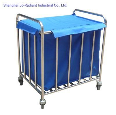 Hot Selling Smoothly Move Medical Trolley Cart Hospital Used Stainless Steel Cart