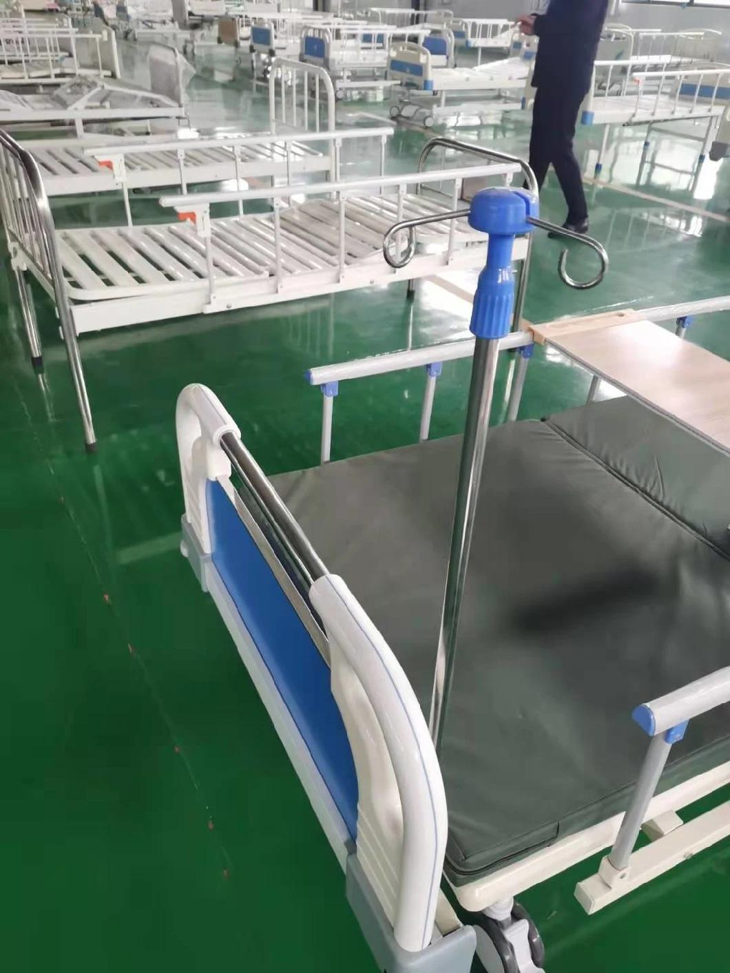 Hospital Furniture Transfusion Movable Stainless Steel Hook Adjustable IV Pole Infusion I. V. Stand