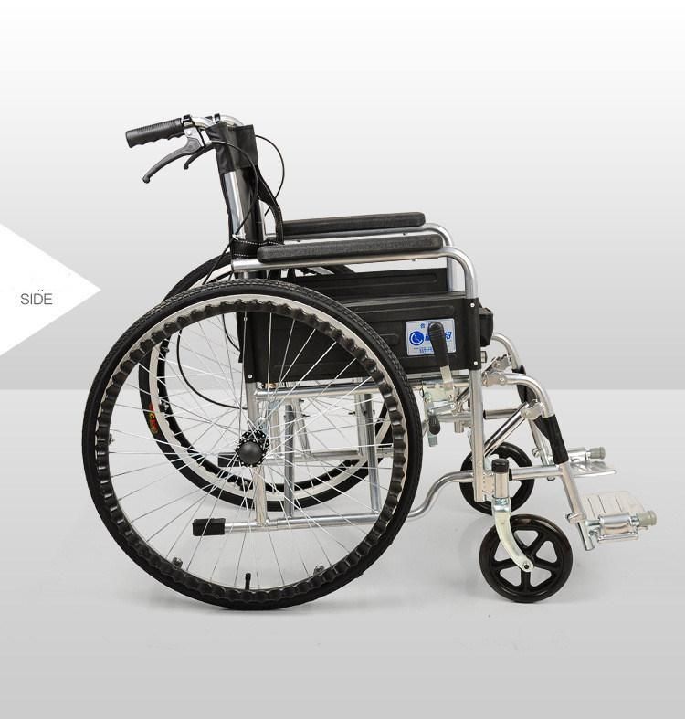 High Quality Steel Wheelchair Used Foldable Hospital Wheel Chair