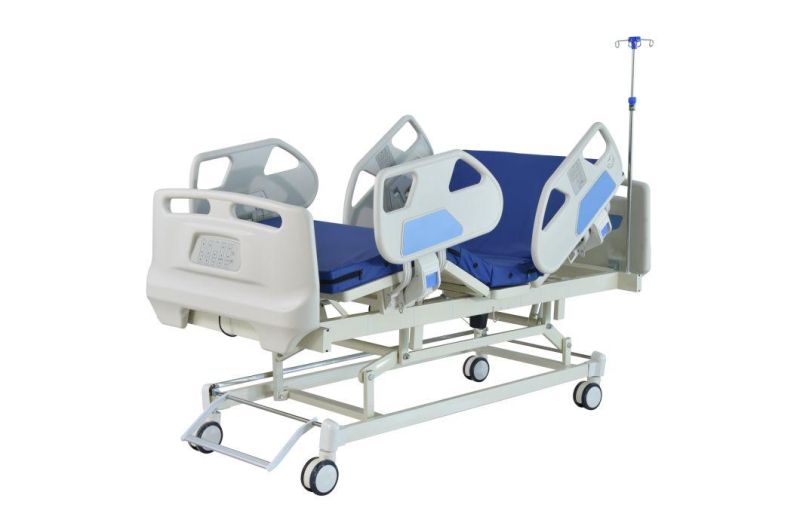 5 Functions ICU Electric Hospital Furniture Medical Bed with Control Panel